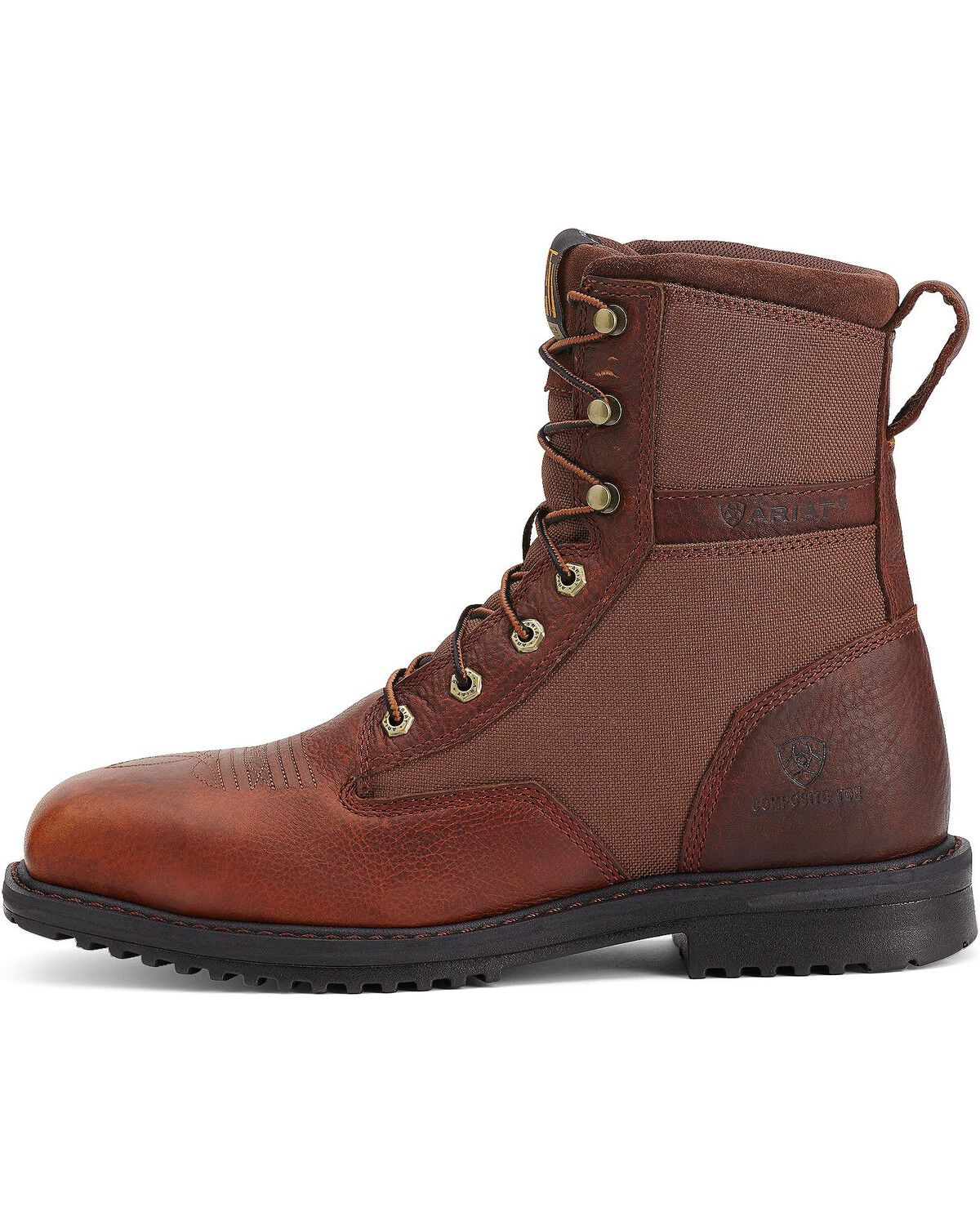 Ariat RigTek 8" Lace-Up Work Boots - Steel Toe