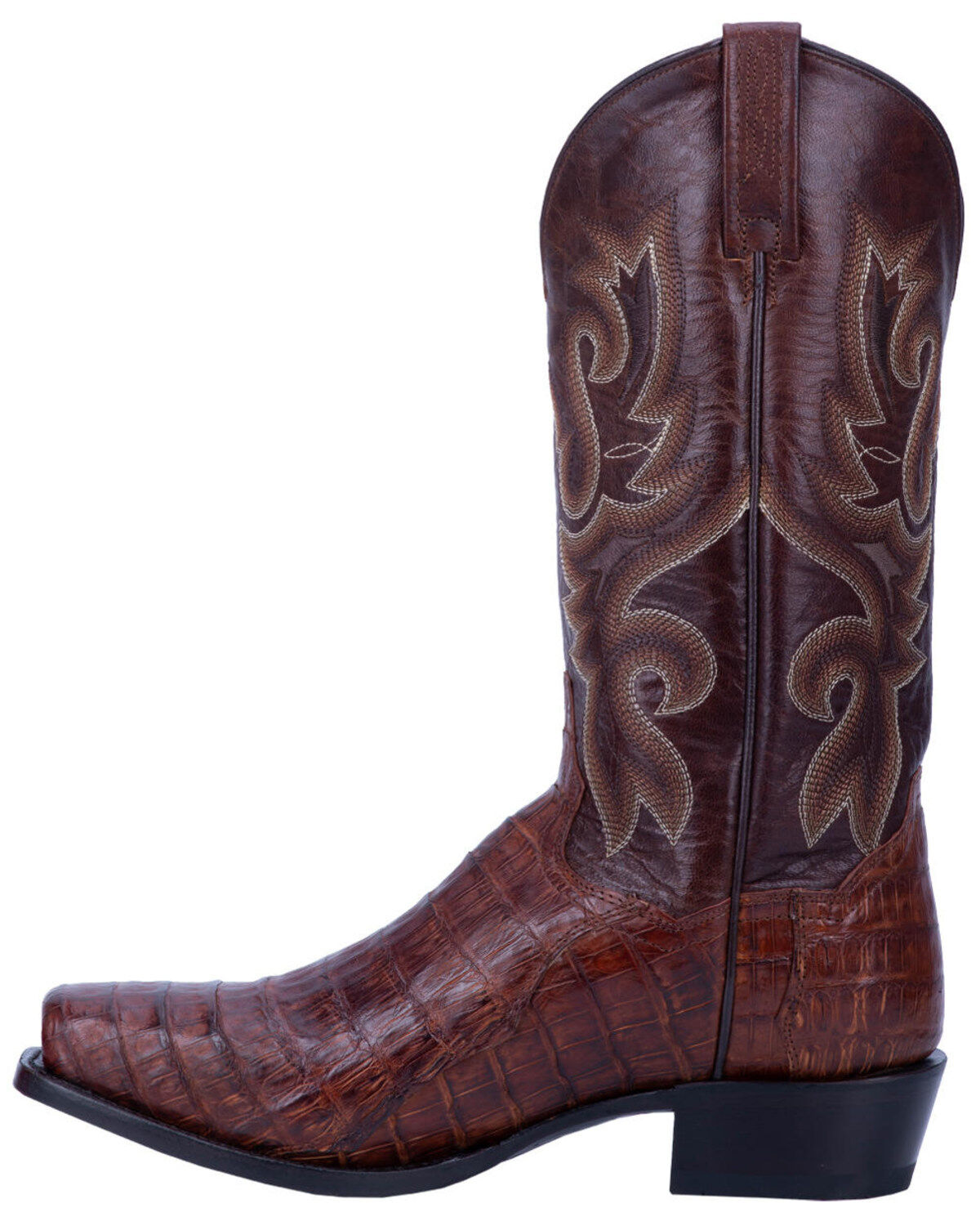 Dan Post Men's Bayou Exotic Caiman Western Boots - Square Toe