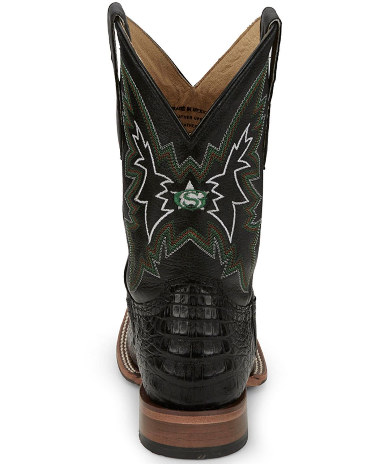 Justin Men's Haggard Exotic Caiman Western Boots - Broad Square Toe