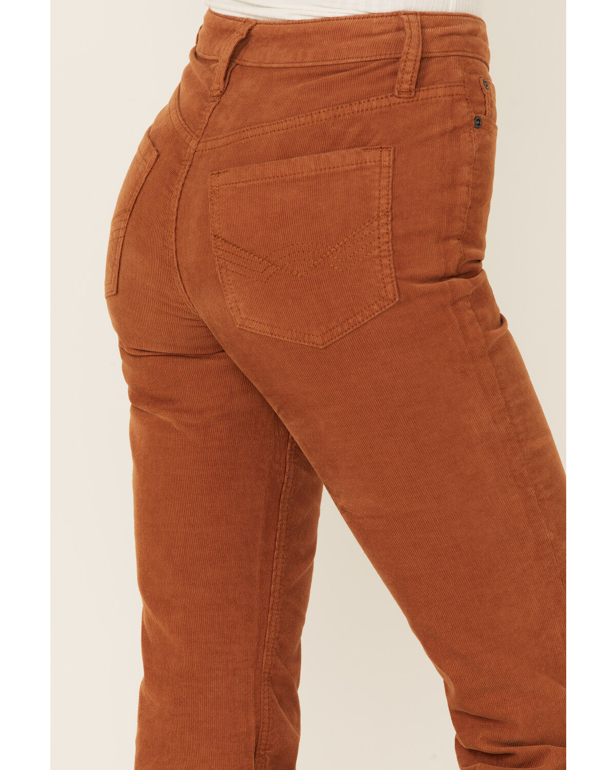Idyllwind Women's Pecan High Rise Flare Stretch Corduroy Jeans