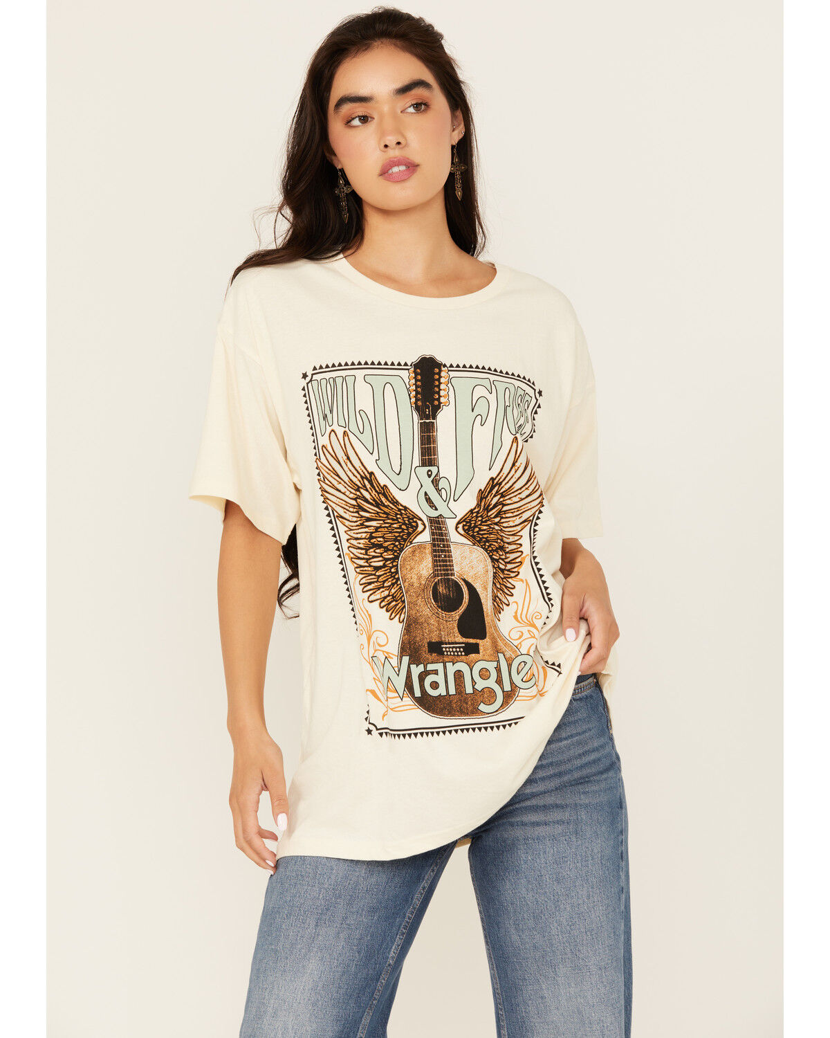 Wrangler Women's Guitar Short Sleeve Graphic Tee