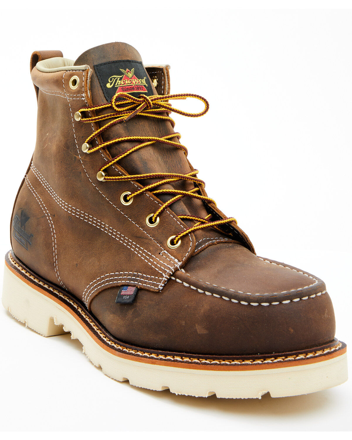 Thorogood Men's American Heritage Classics 6" USA Work Boots - Steel Toe