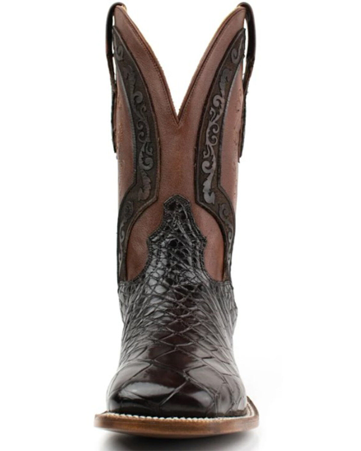 El Dorado Men's American Alligator Exotic Western Boots - Broad Square Toe