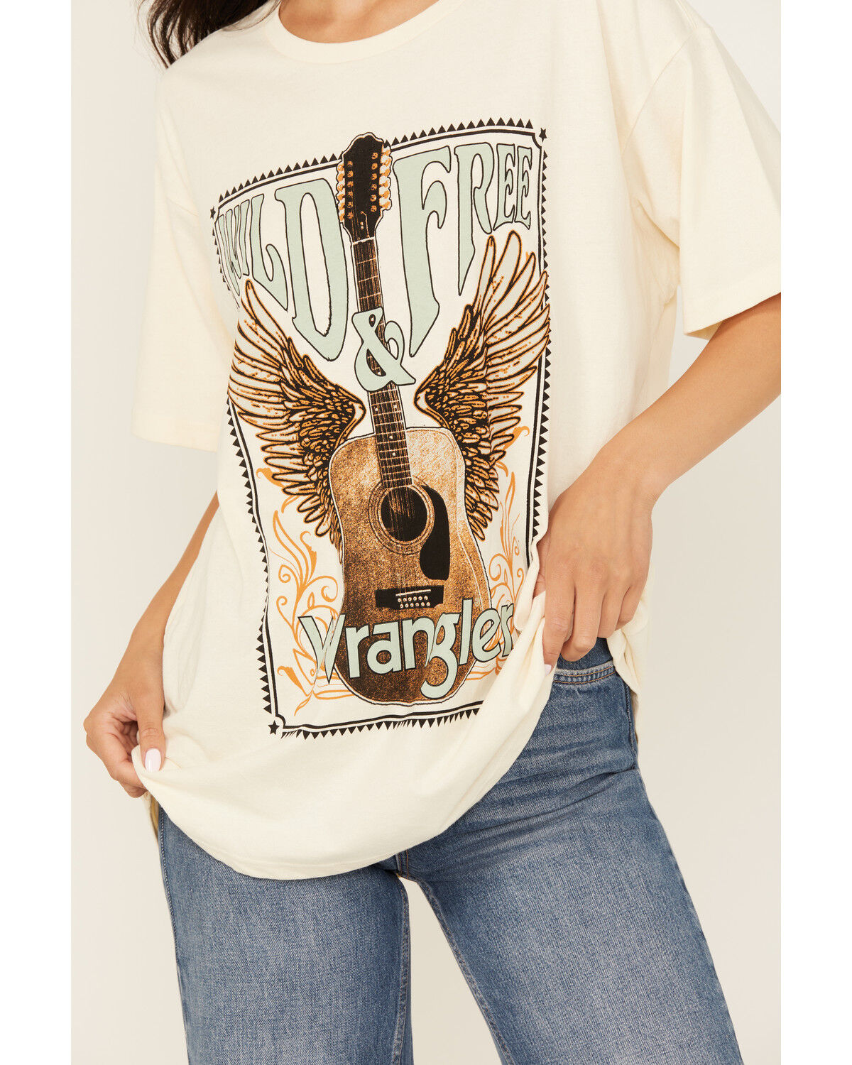 Wrangler Women's Guitar Short Sleeve Graphic Tee