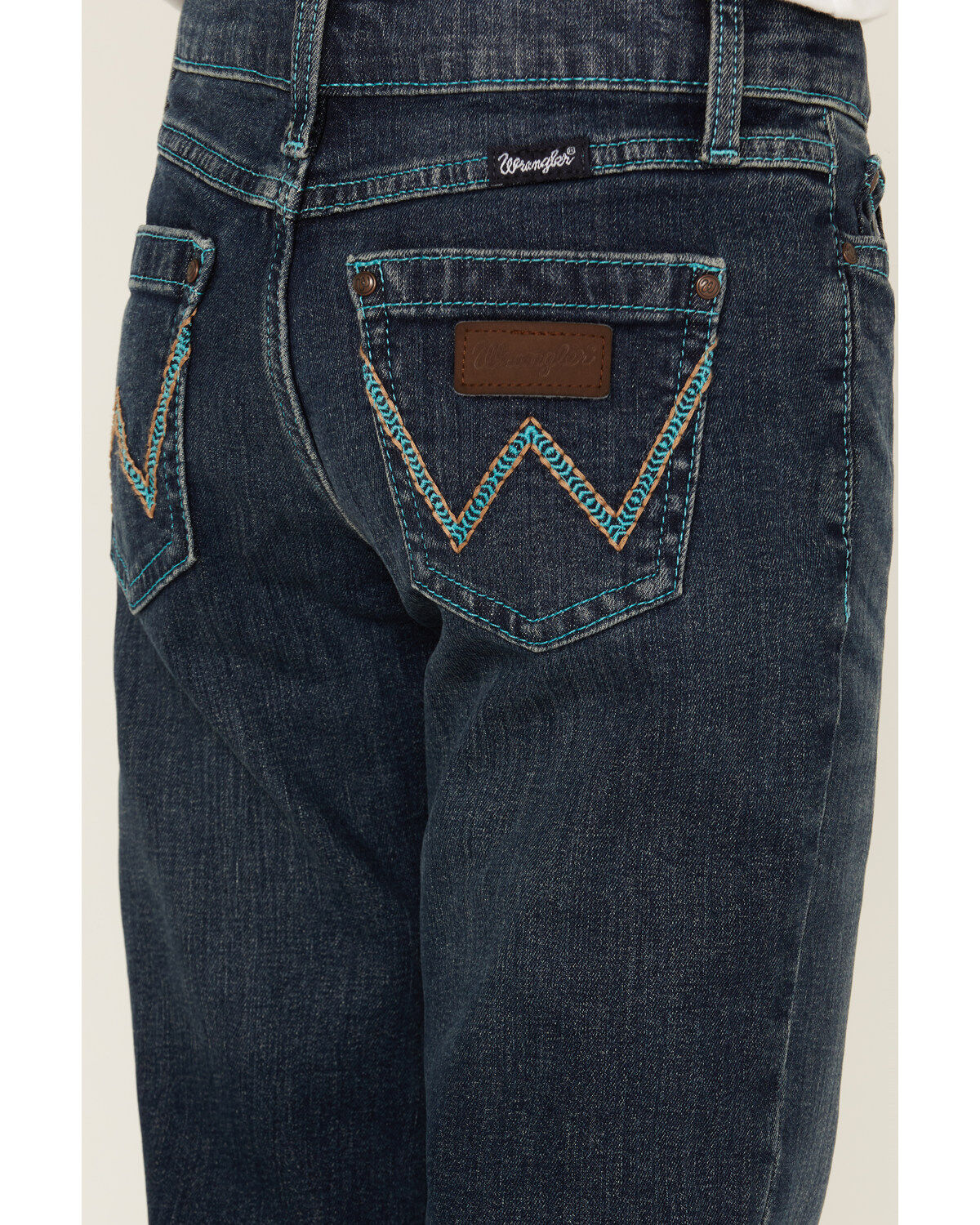 Wrangler Girls' Juliet Medium Wash Stretch Flare Jeans