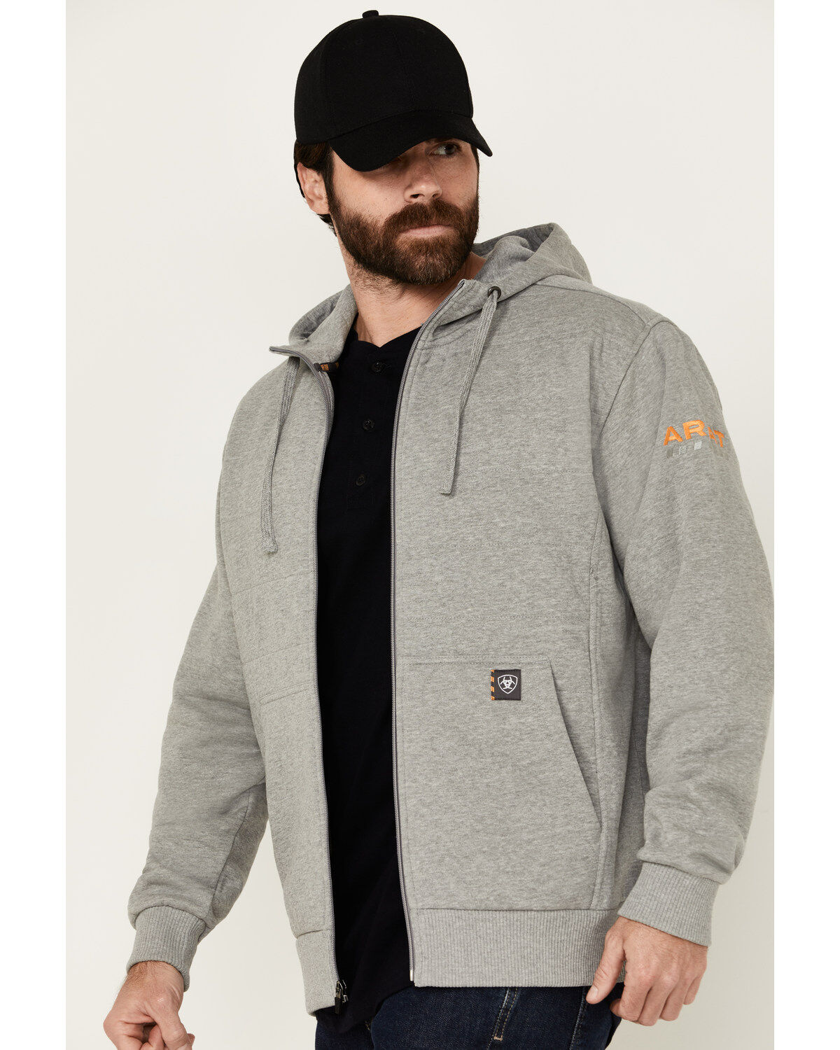 Ariat Men's Rebar All-Weather Insulated Full Zip Hooded Sweatshirt