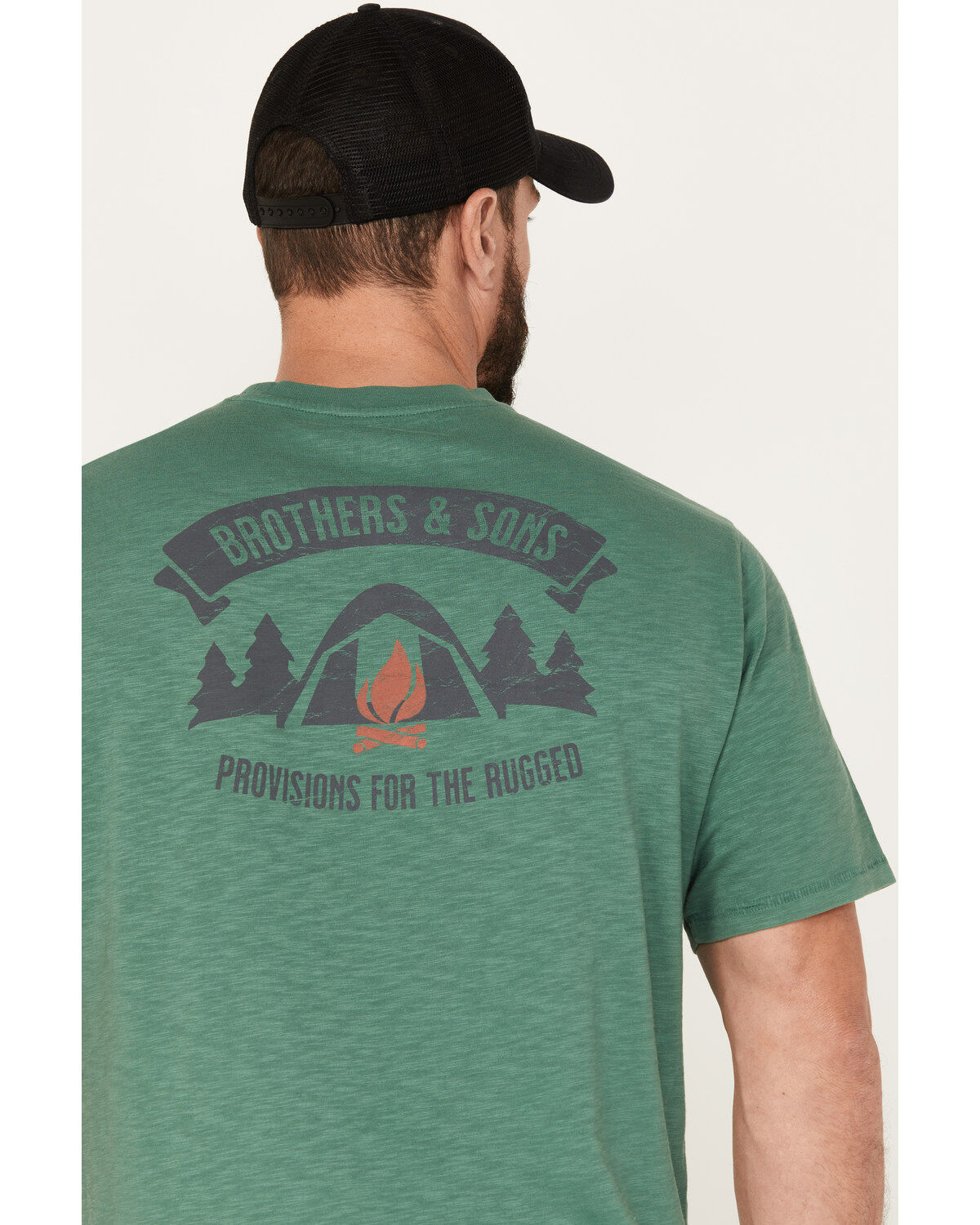 Brothers and Sons Men's Campfire Short Sleeve Graphic T-Shirt