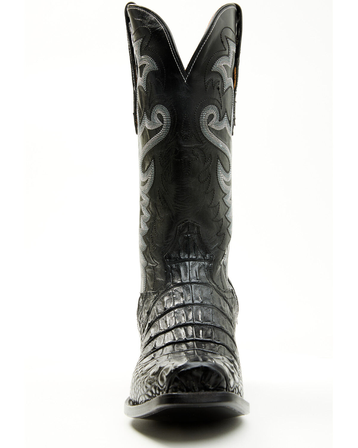El Dorado Men's Exotic American Alligator Western Boots - Square Toe