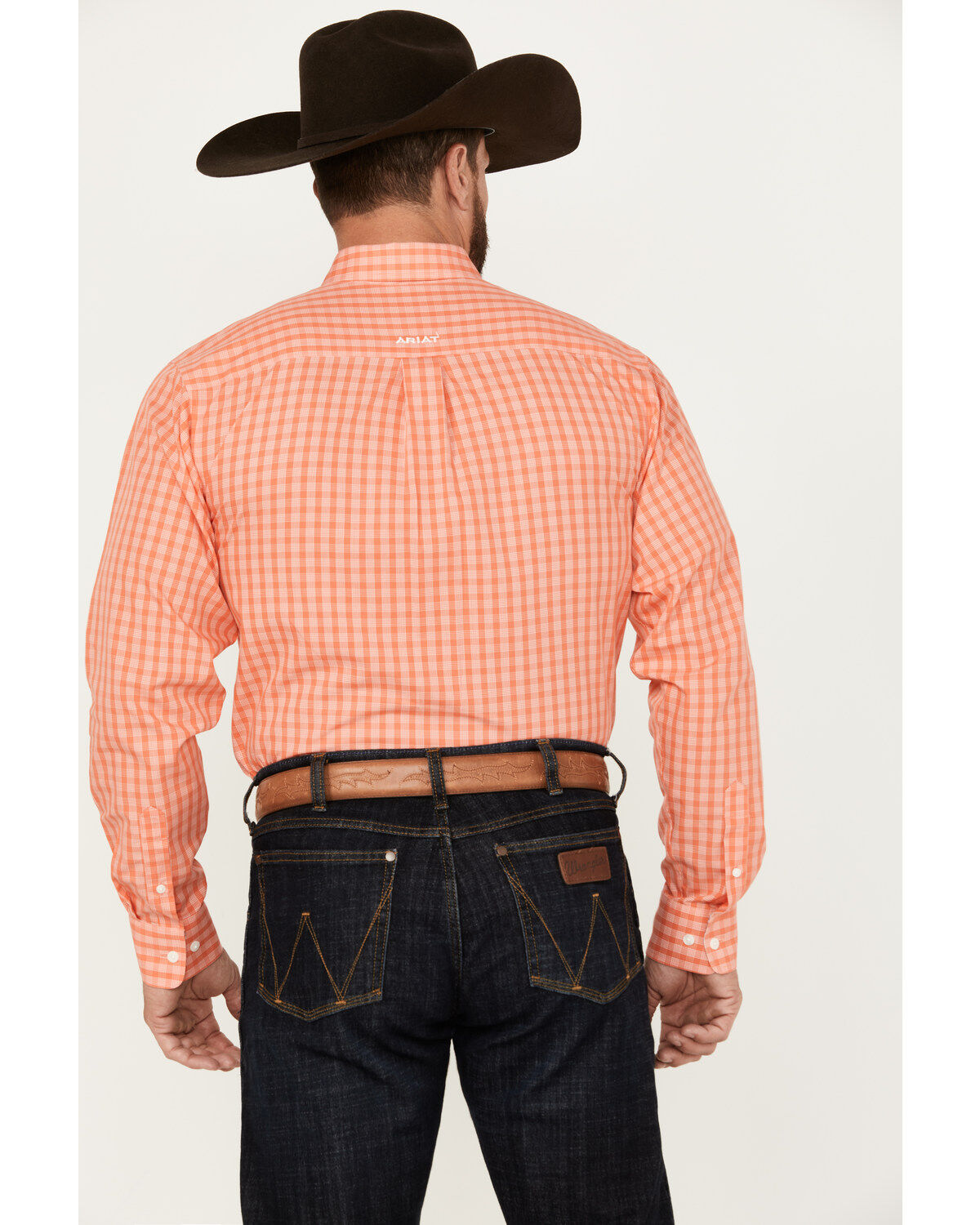 Ariat Men's Wrinkle Free Winston Plaid Print Button-Down Long Sleeve Western Shirt