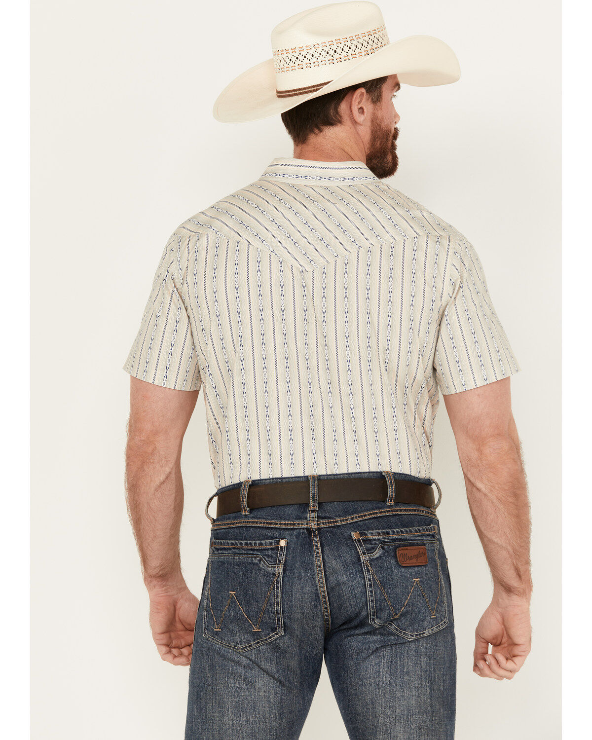 Cody James Men's Maya Striped Short Sleeve Western Snap Shirt