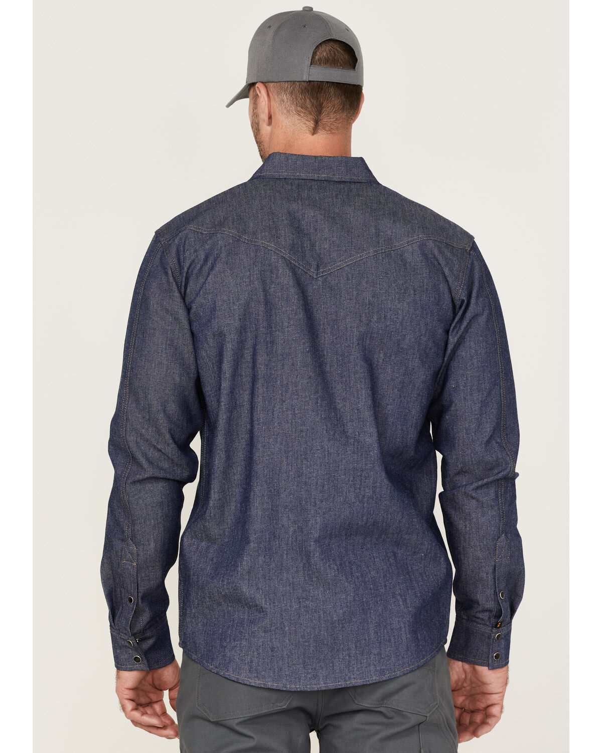 Cody James Men's FR Denim Mount Vernon Long Sleeve Snap Work Shirt