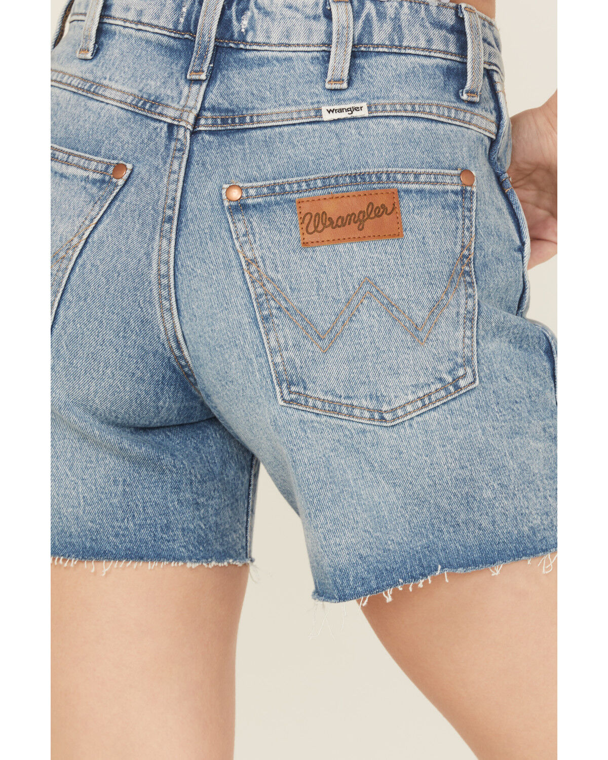Wrangler Retro Women's Light Wash High Rise Stretch Denim Shorts