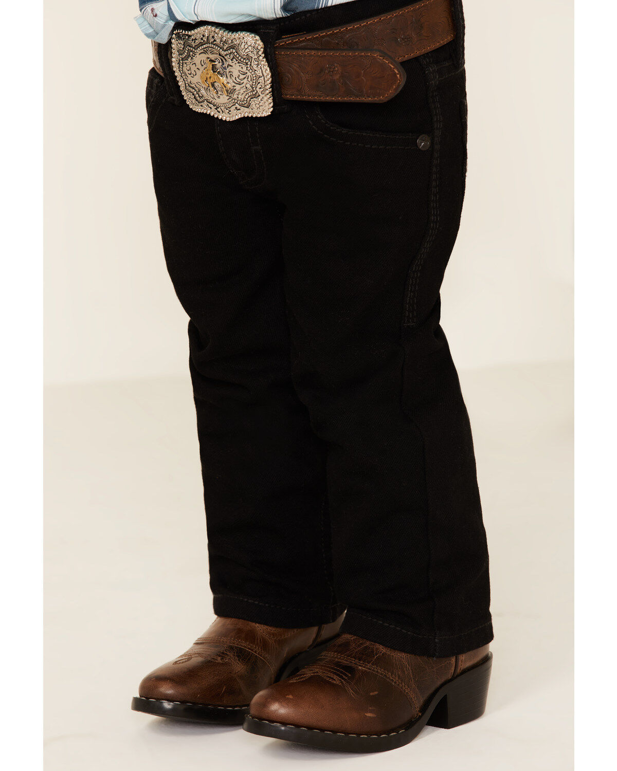 Cody James Toddler Boys' Night Rider Mid Rise Rigid Relaxed Bootcut Jeans