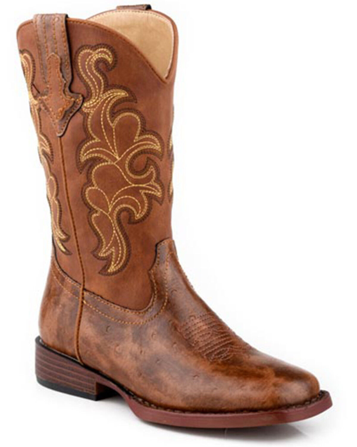 Roper Little Boys' Quills Western Boots - Broad Square Toe