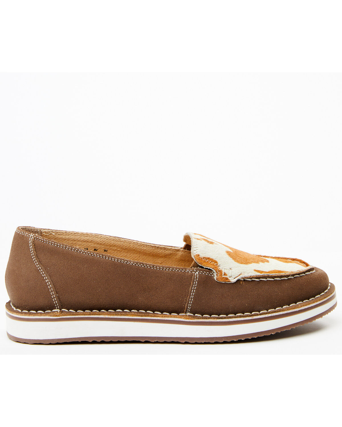 Mya Bag Women's Bronze Cow Hair Slip-On Shoe - Moc Toe