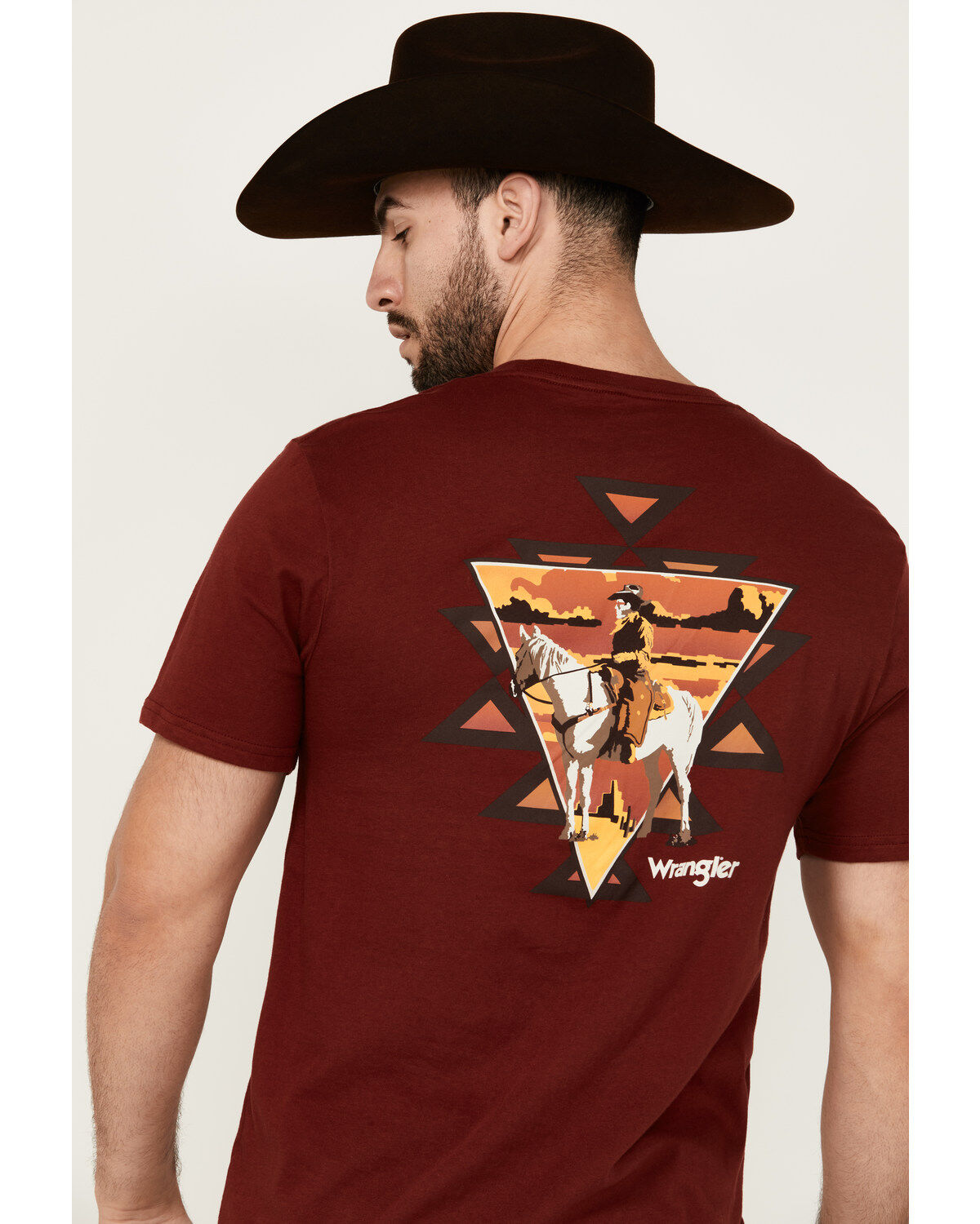 Wrangler Men's Boot Barn Exclusive Cowboy Southwestern Short Sleeve Graphic T-Shirt