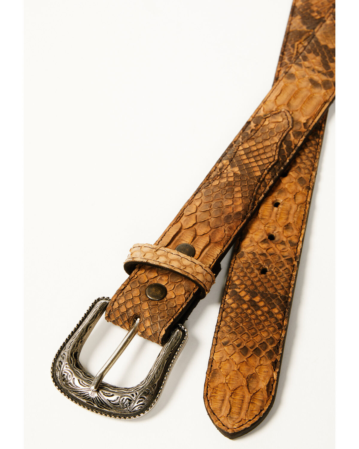 Cody James Men's Exotic Python Belly Belt