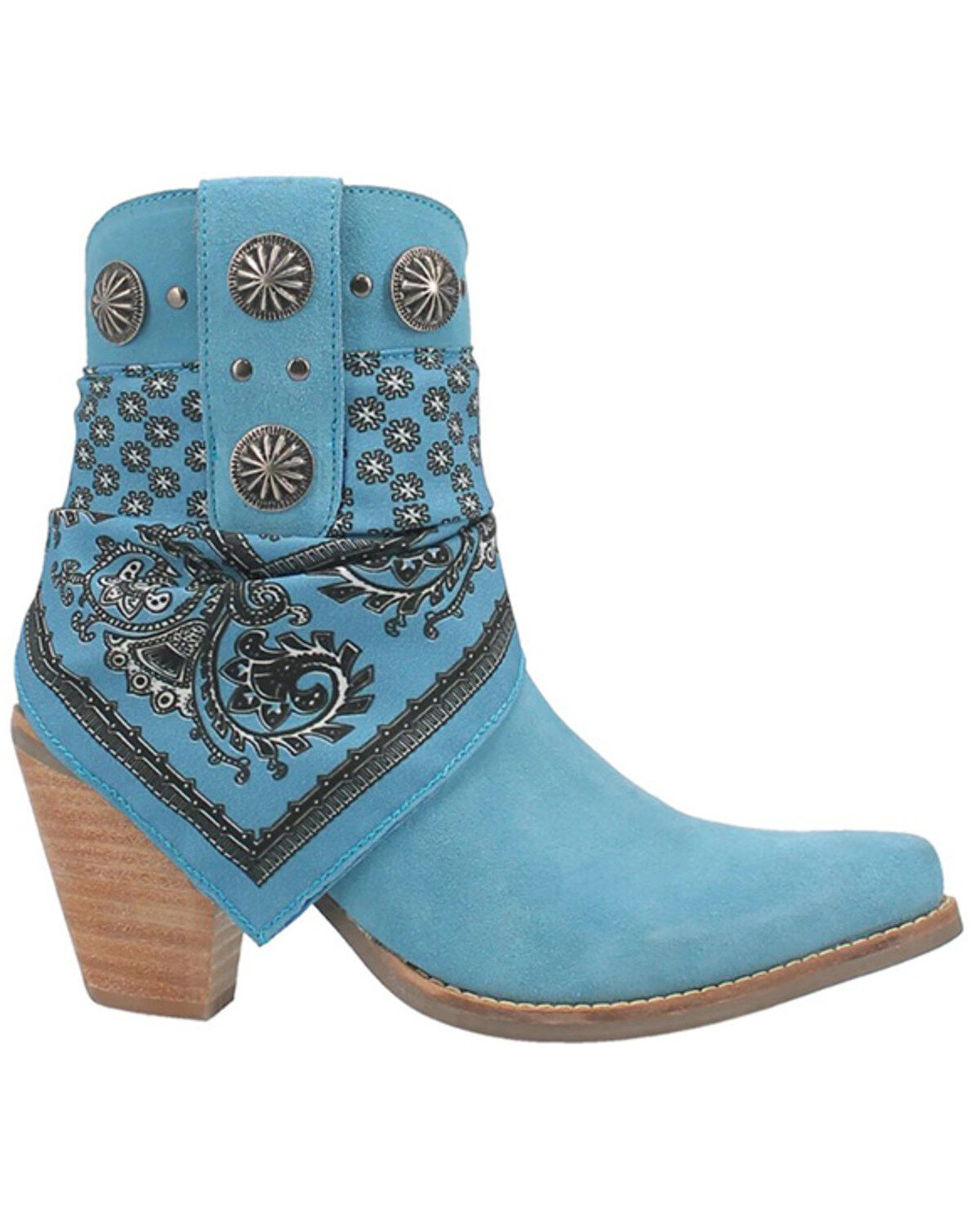 Dingo Women's Suede Bandida Western Booties - Round Toe