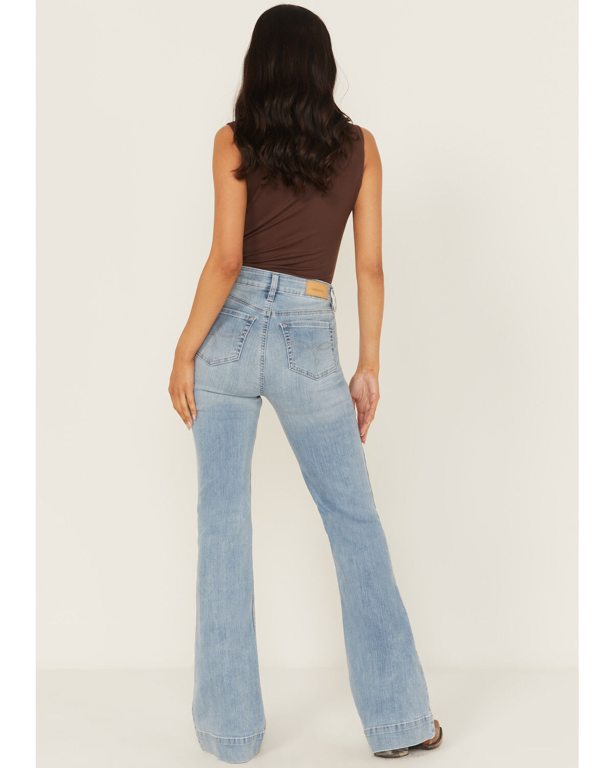 Shyanne Women's Sargents Light Wash Joni High Rise Bootcut Super Stretch Denim Jeans