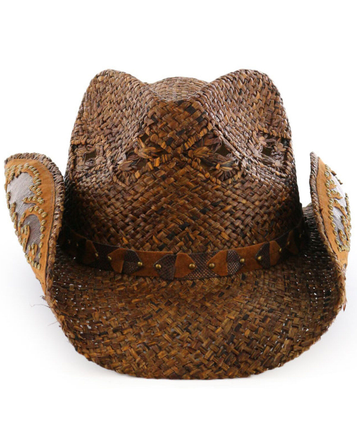 Shyanne® Women's Embellished Brim Straw Hat