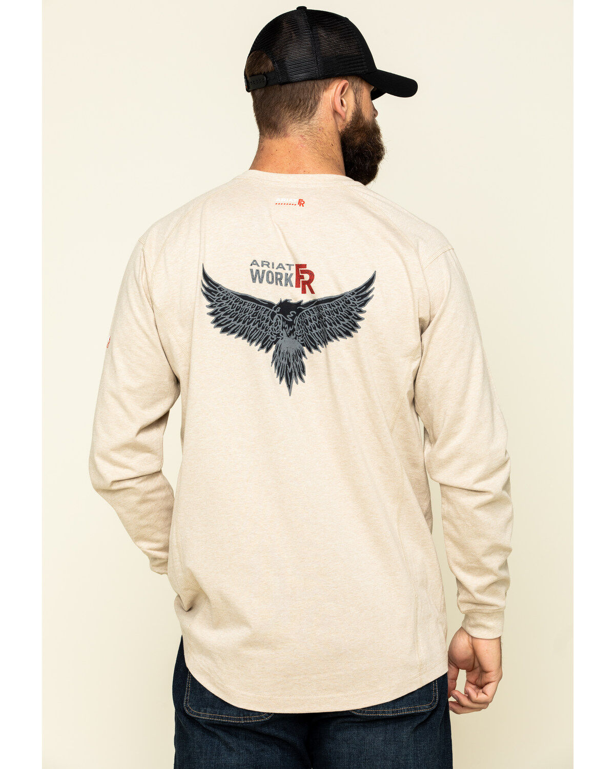 Ariat Men's FR Air Henley Soar Graphic Long Sleeve Work T-Shirt - Big & Tall