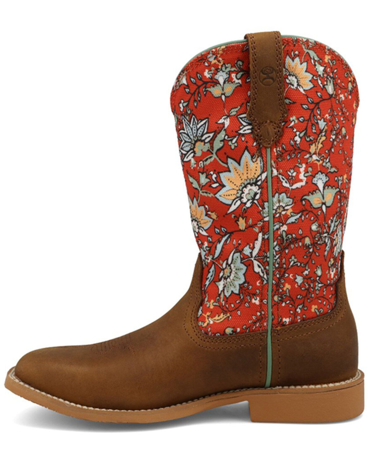 Hooey by Twisted X Girls' Floral Western Boots - Broad Square Toe