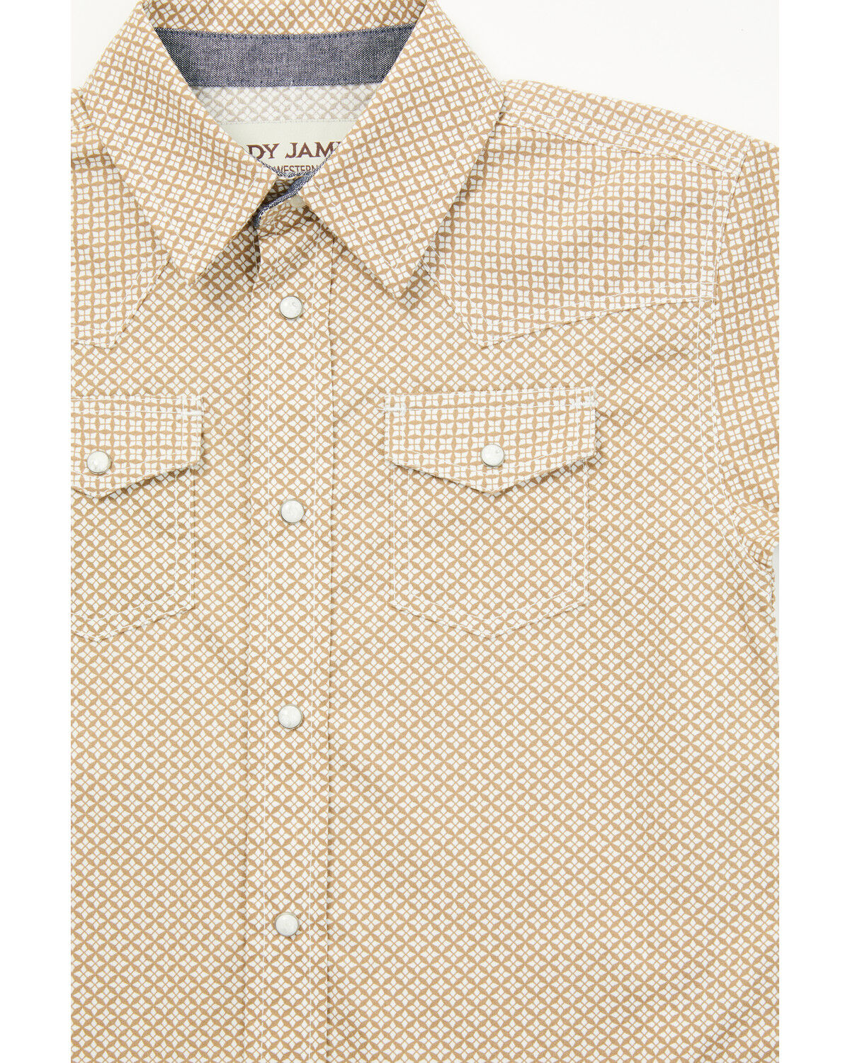 Cody James Toddler Boys' Grill and Greet Medallion Print Short Sleeve Snap Western Shirt