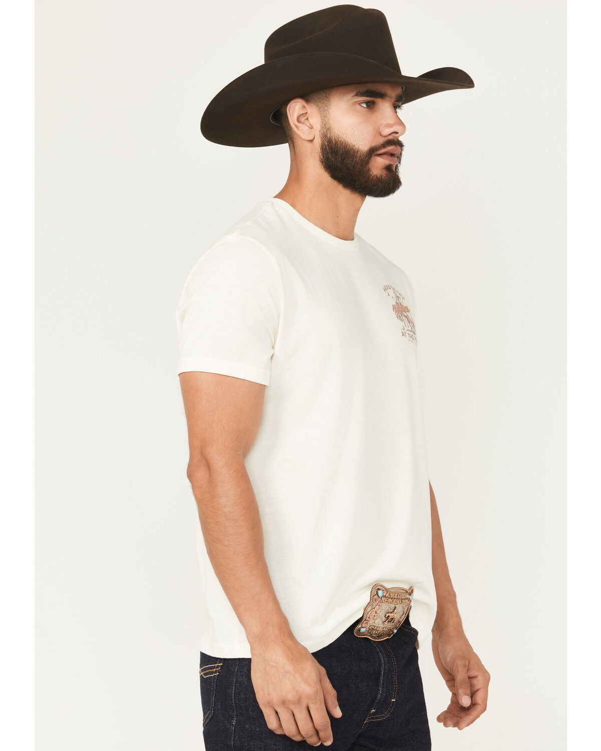 Panhandle Slim Men's Head 'Em Off Short Sleeve Graphic T-Shirt