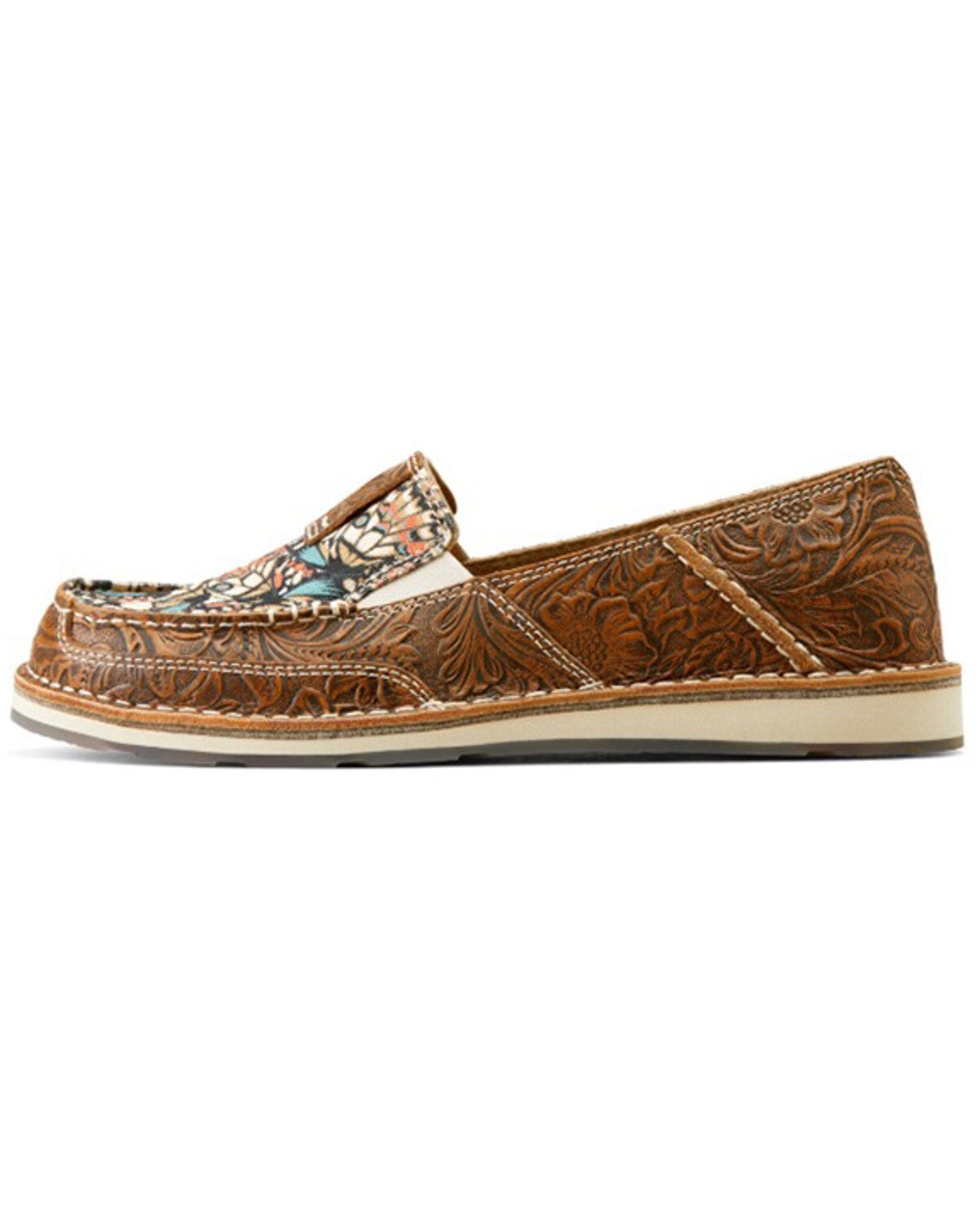 Ariat Women's Floral Embossed Cruiser Casual Shoes - Moc Toe