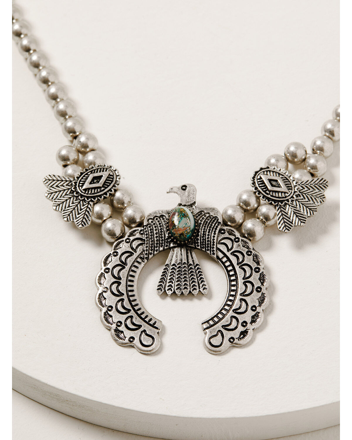 Shyanne Women's Mystic Summer Thunderbird Squash Blossom Necklace