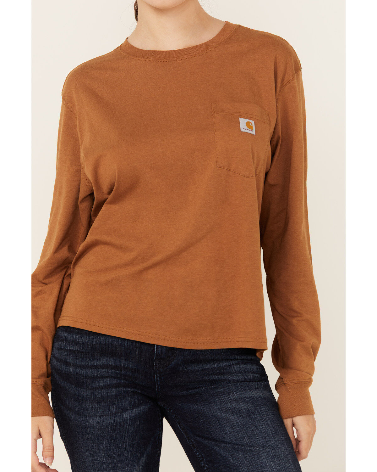 Carhartt Women's Loose Fit Lightweight Long Sleeve Pocket T-Shirt