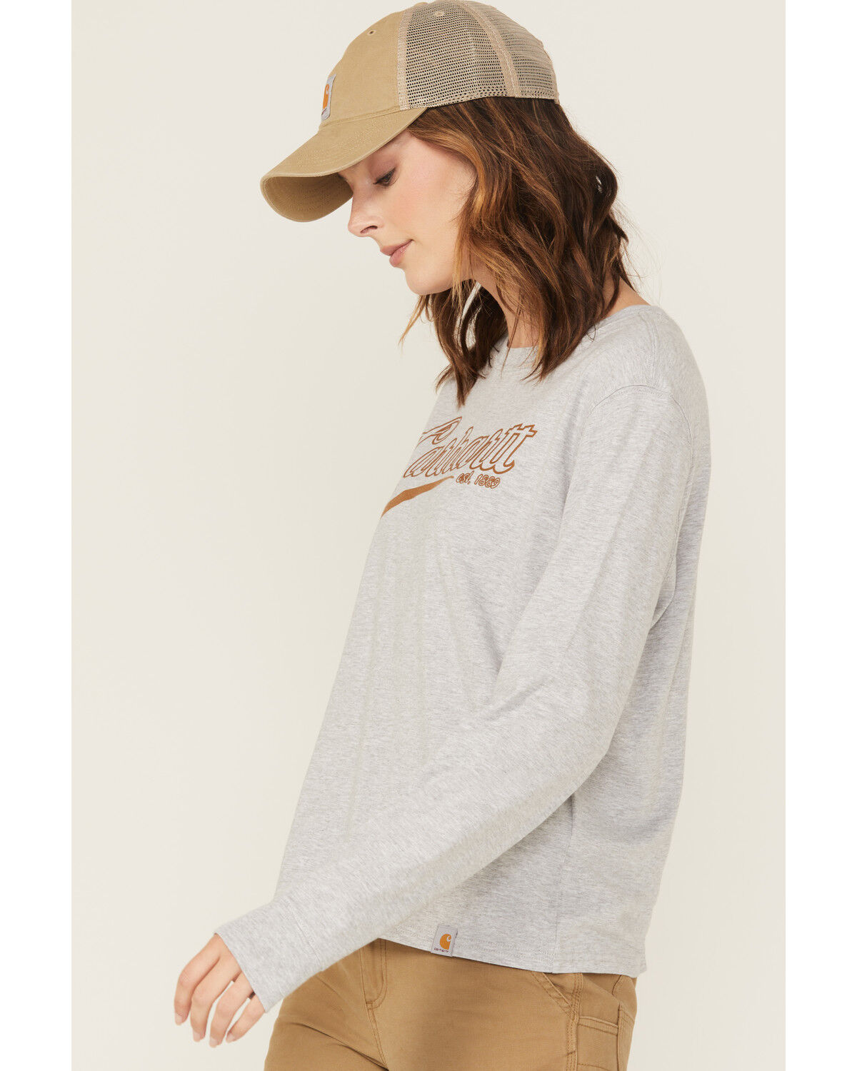 Carhartt Women's Tencel® Fiber Series Loose Fit Long Sleeve graphic Work Shirt