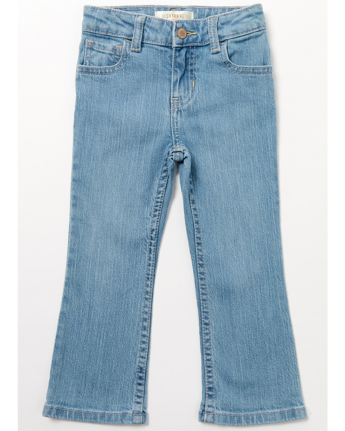 Shyanne Toddler Girls' Light Wash Straight Riding Jeans
