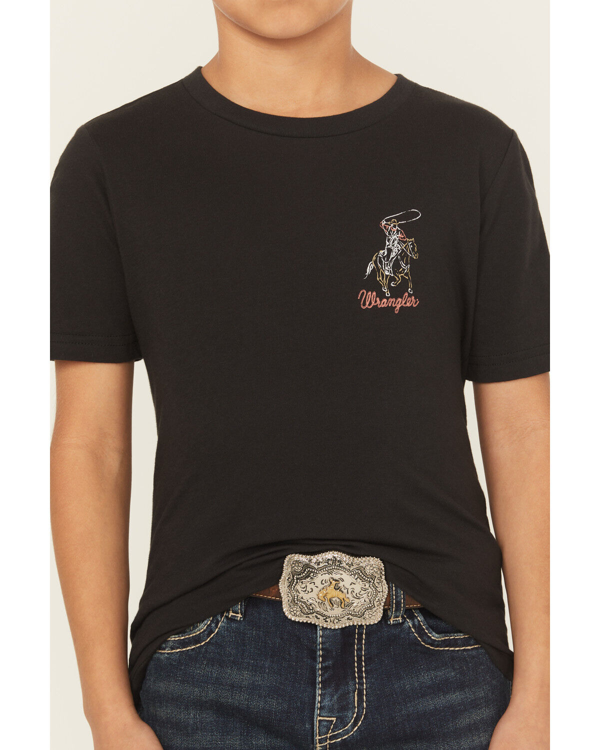 Wrangler Boys' Cowboy Short Sleeve Graphic T-Shirt