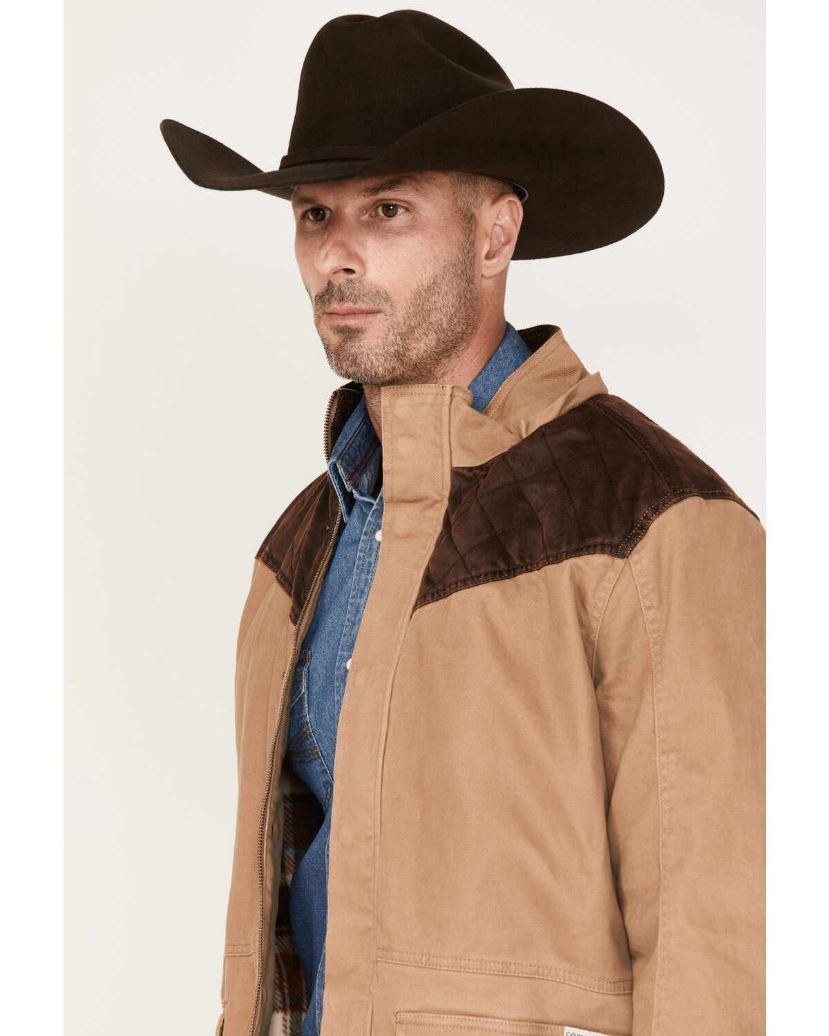 Cody James Men's Olton Utility Canvas Rancher Hooded Jacket