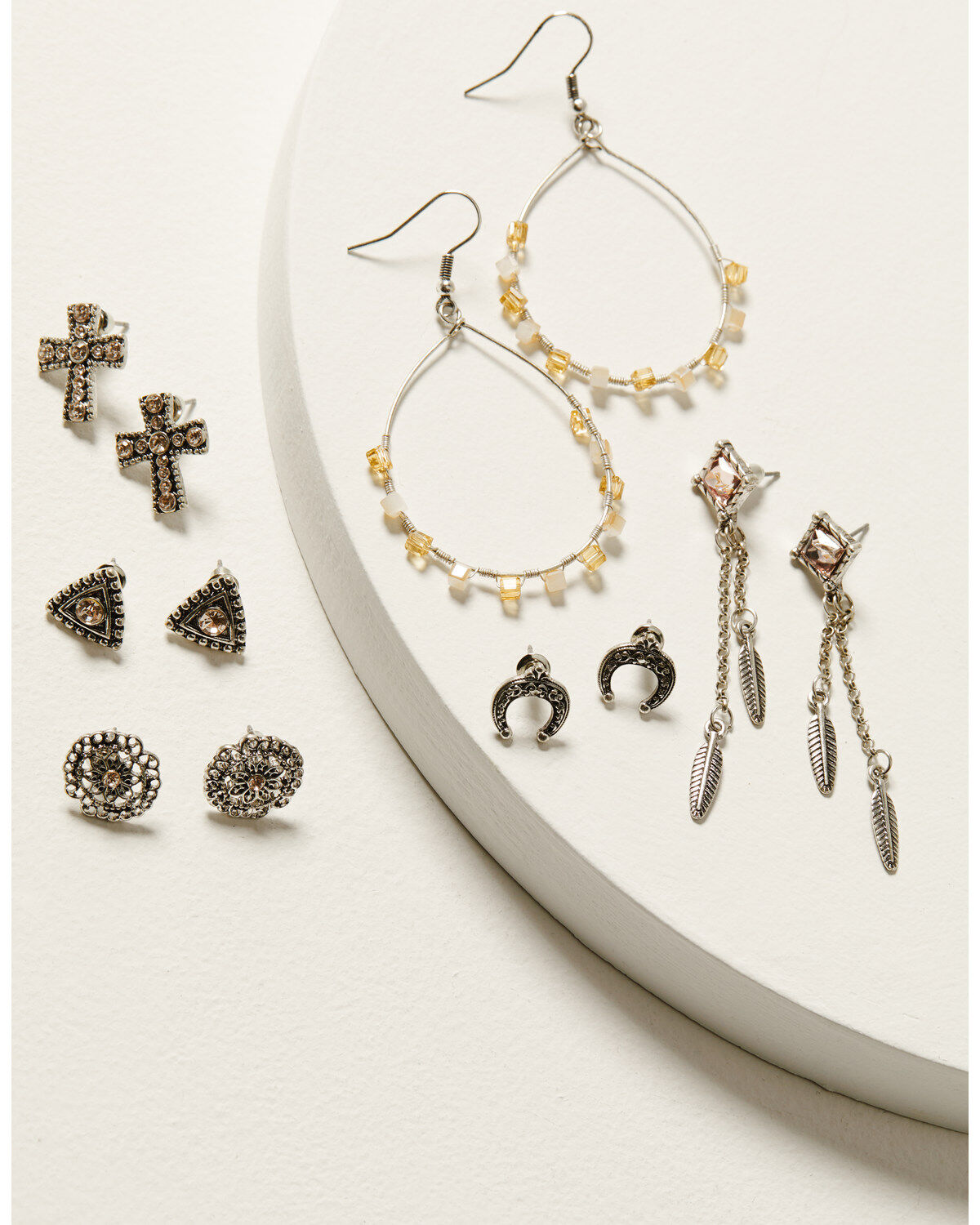 Shyanne Women's Champagne Chateau 6-Piece Earrings Set
