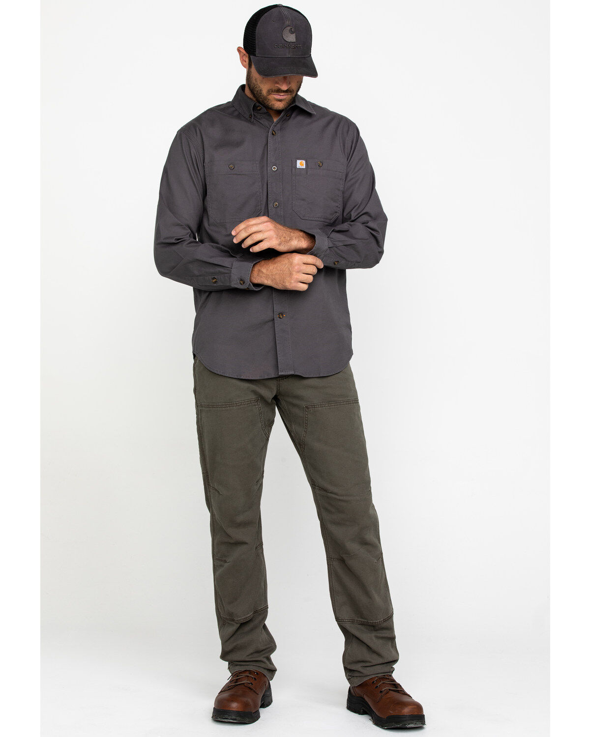 Carhartt Men's Rugged Flex Rigby Long Sleeve Work Shirt