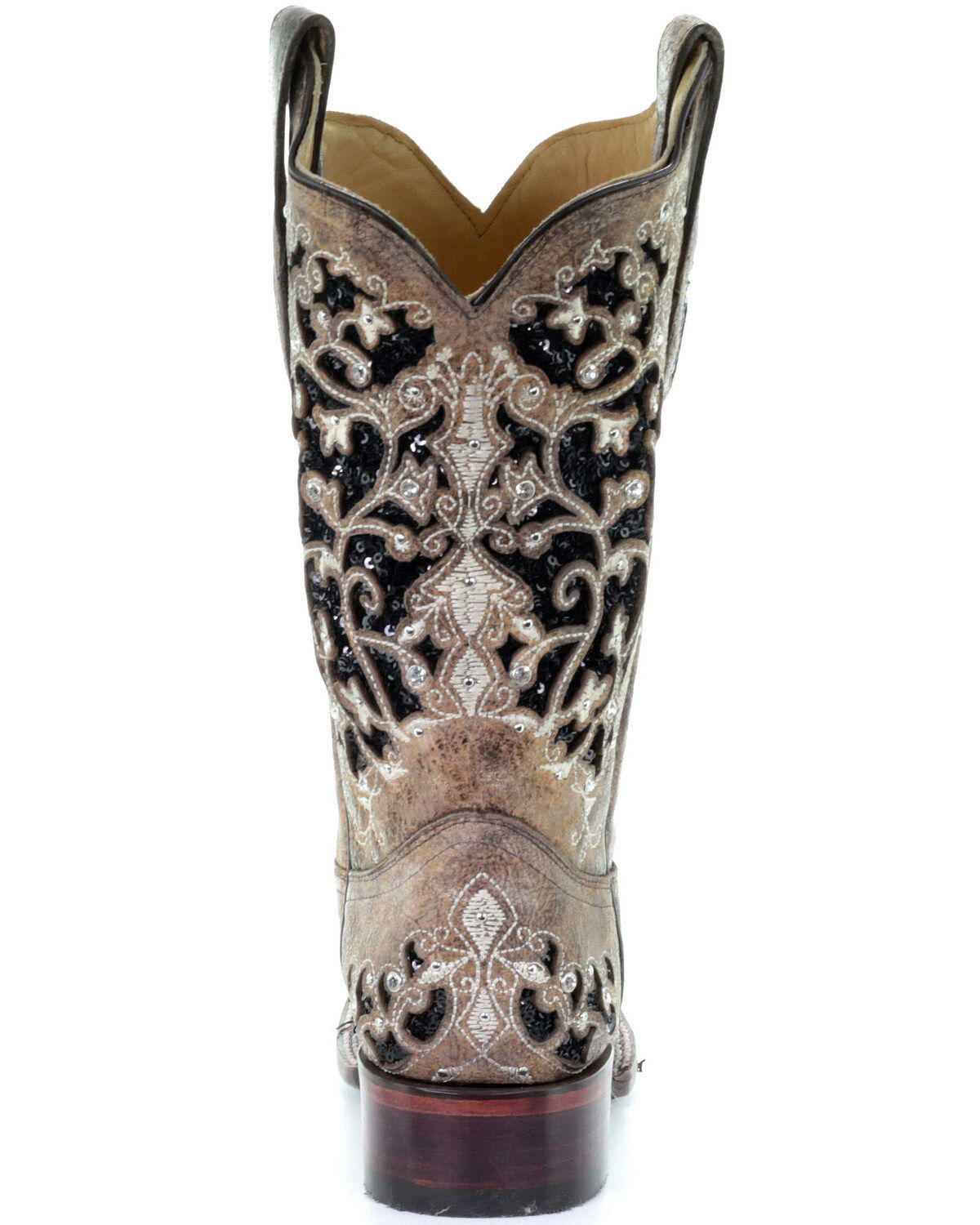 Corral Women's Sequin Inlay Western Boots - Square Toe