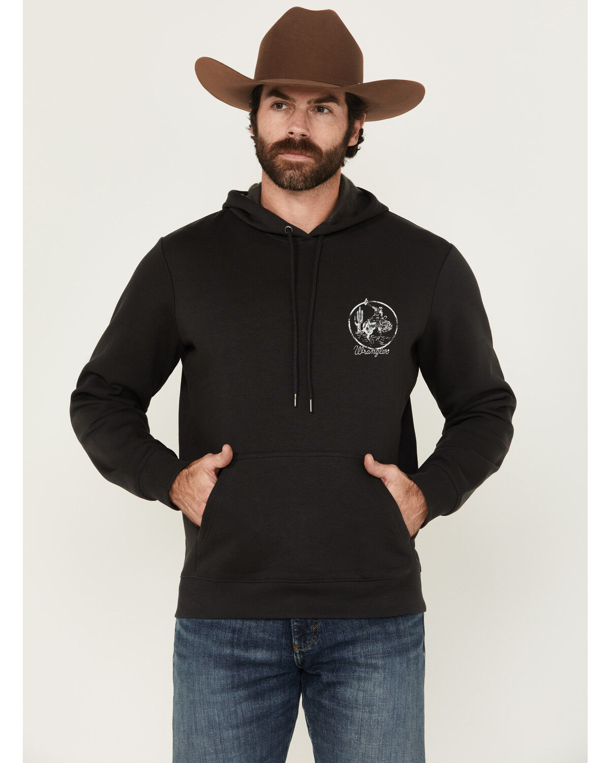 Wrangler Men's Boot Barn Exclusive Bucking Bronco Hooded Sweatshirt