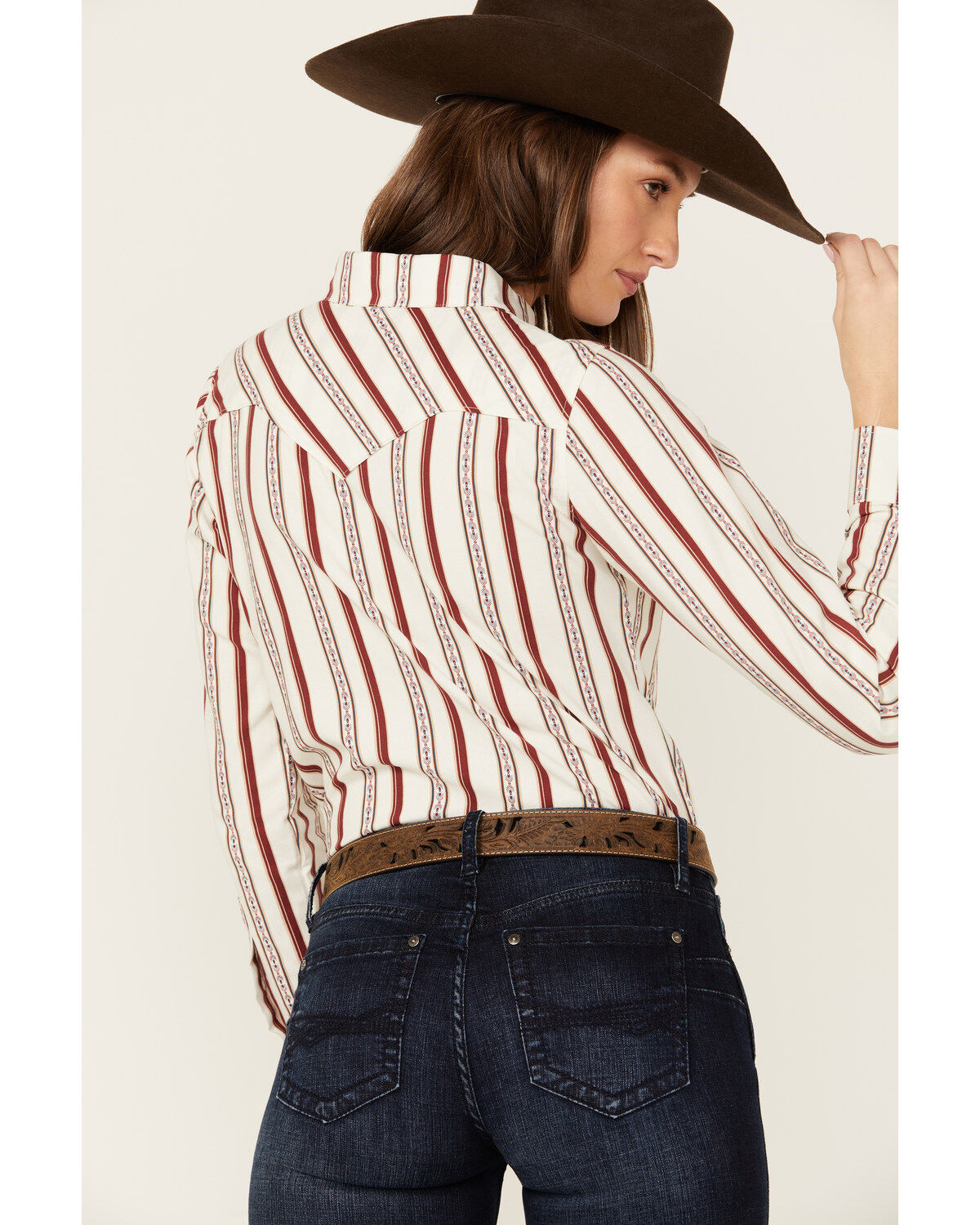 Shyanne Women's Rocksprings Striped Long Sleeve Snap Western Shirt