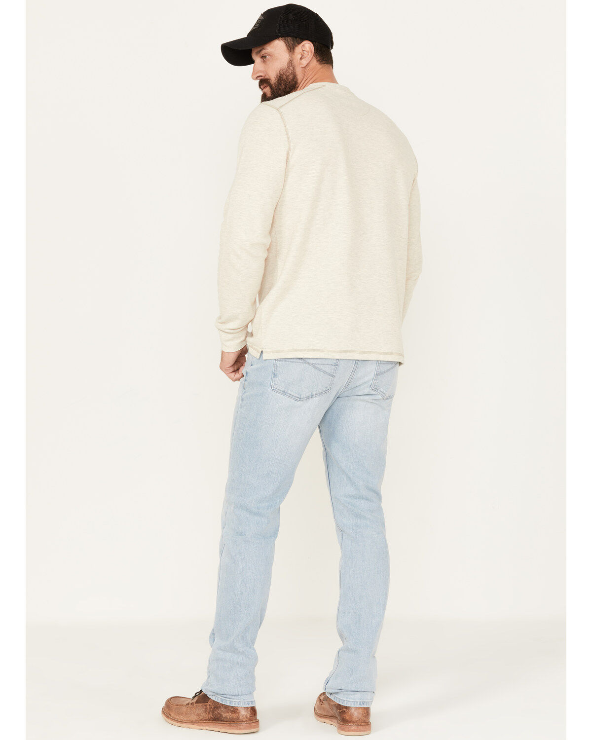 Brothers and Sons Men's Sedona Light Wash Slim Straight Stretch Denim Jeans