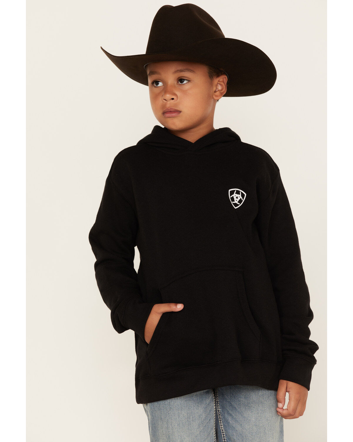 Ariat Boys' Mexico Flag Logo Graphic Hooded Sweatshirt