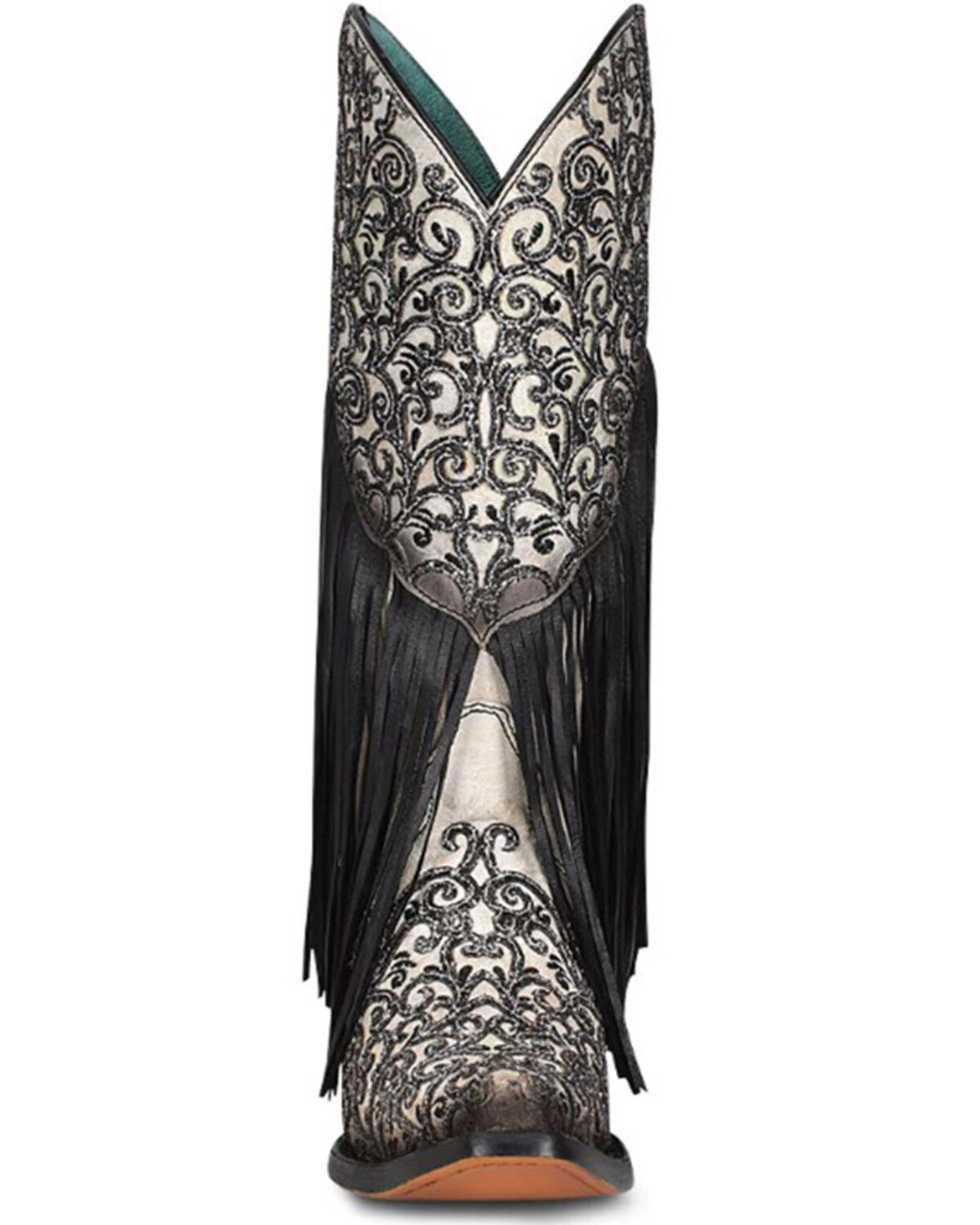 Corral Women's Glitter Fringe Western Boots - Snip Toe