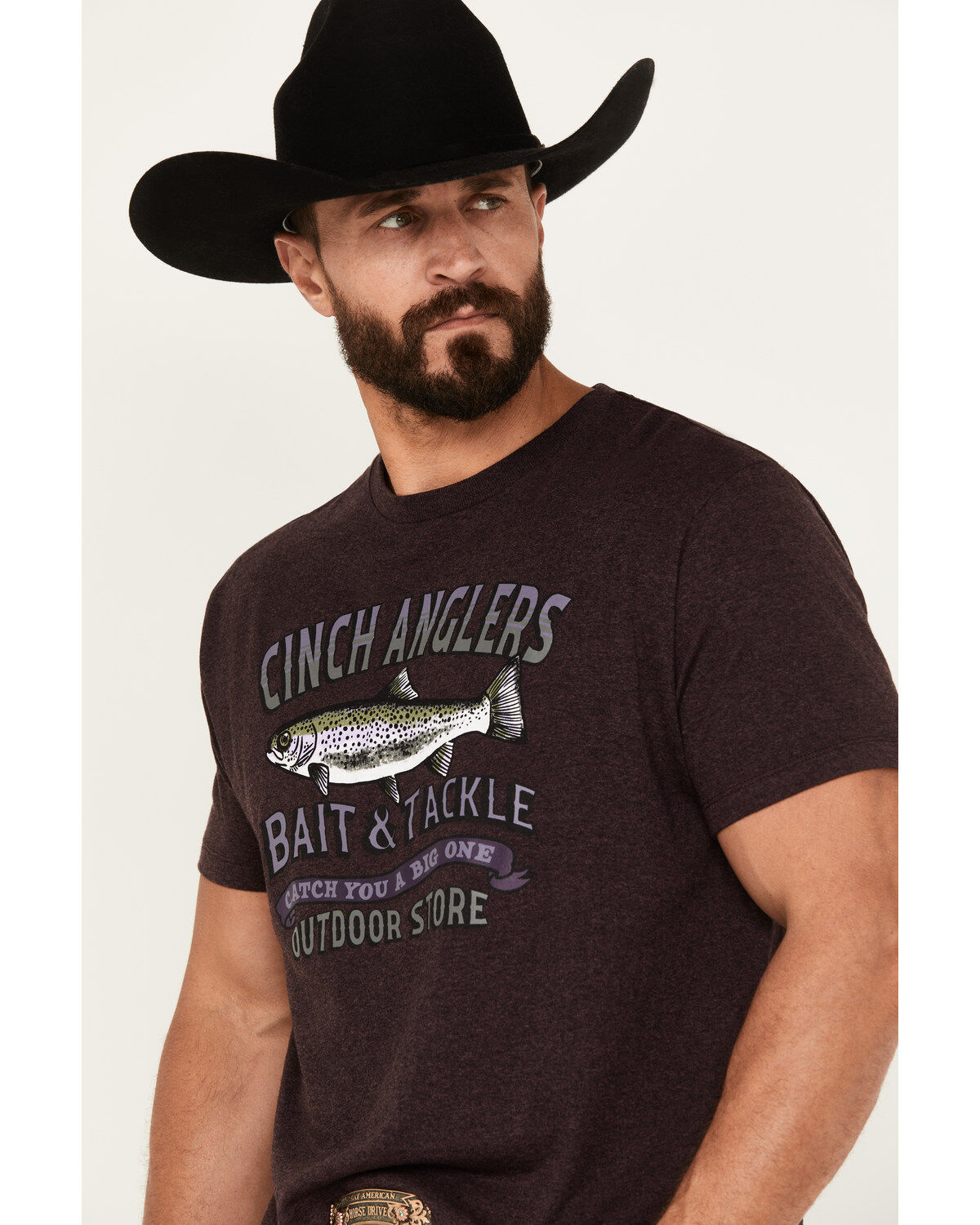 Cinch Men's Anglers Bait & Tackle Short Sleeve Graphic T-Shirt