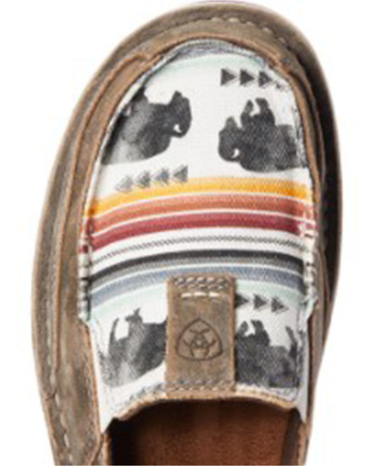 Ariat Women's Buffalo Print Casual Vamp Cruiser Shoes - Moc Toe