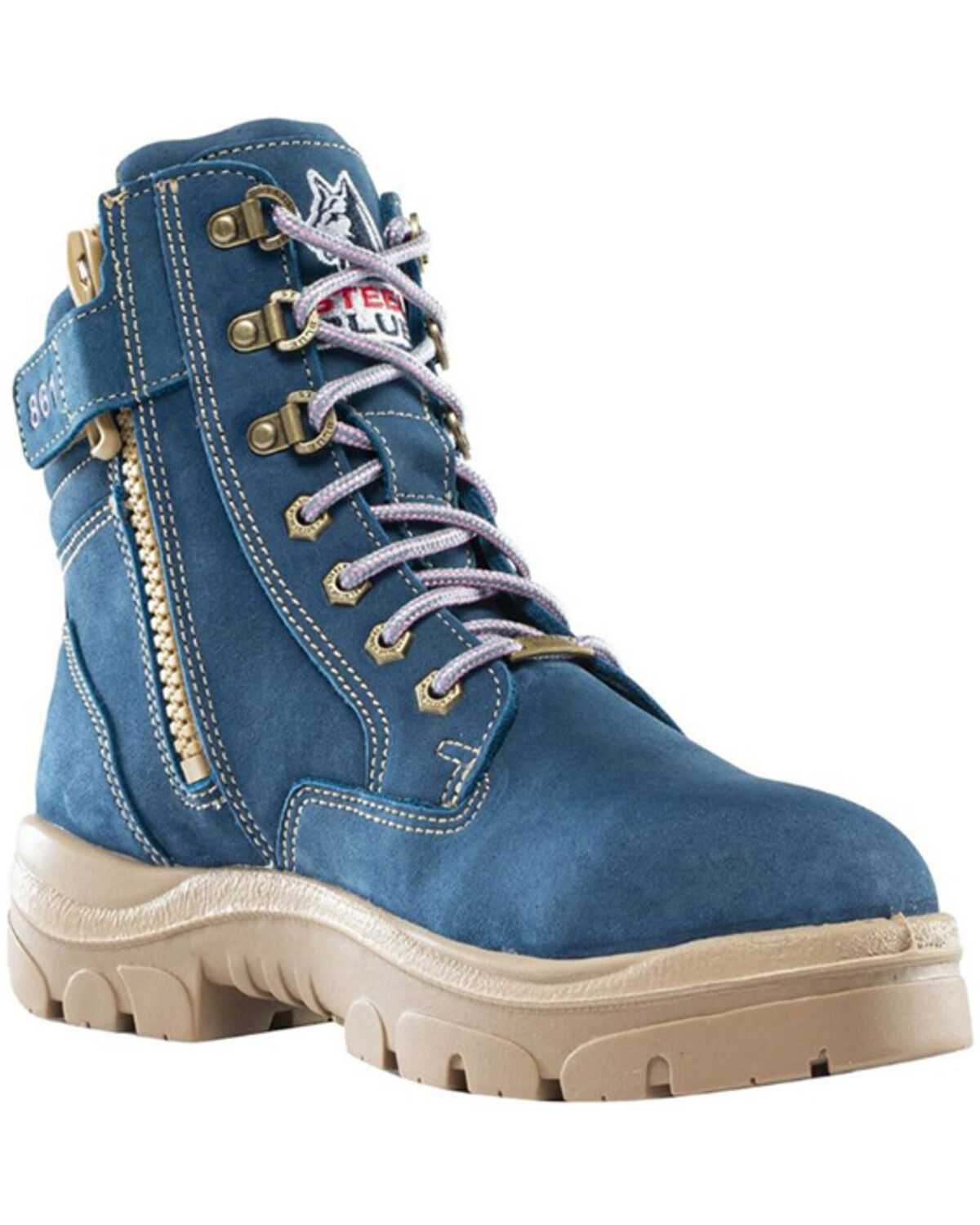 Steel Blue Women's Southern Cross Zip Work Boots - Steel Toe