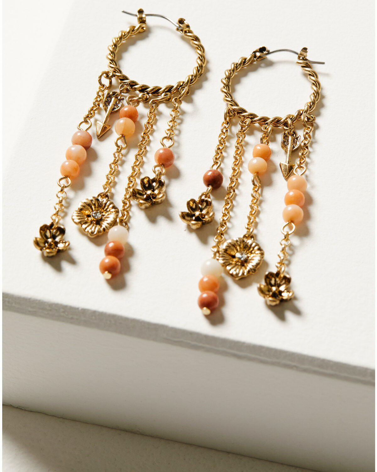 Shyanne Women's Golden Hour Hoop Beaded Earrings