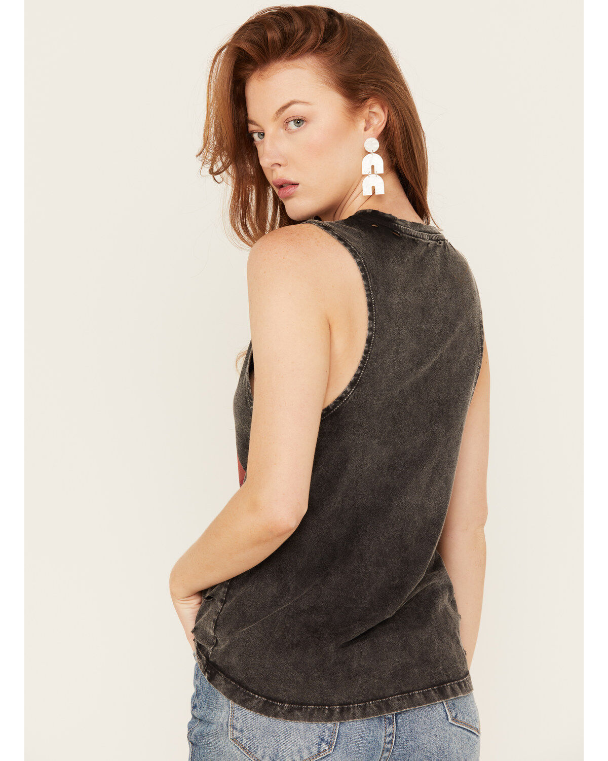 Bohemian Cowgirl Women's Distressed Cowboy Take Me Away Graphic Tank