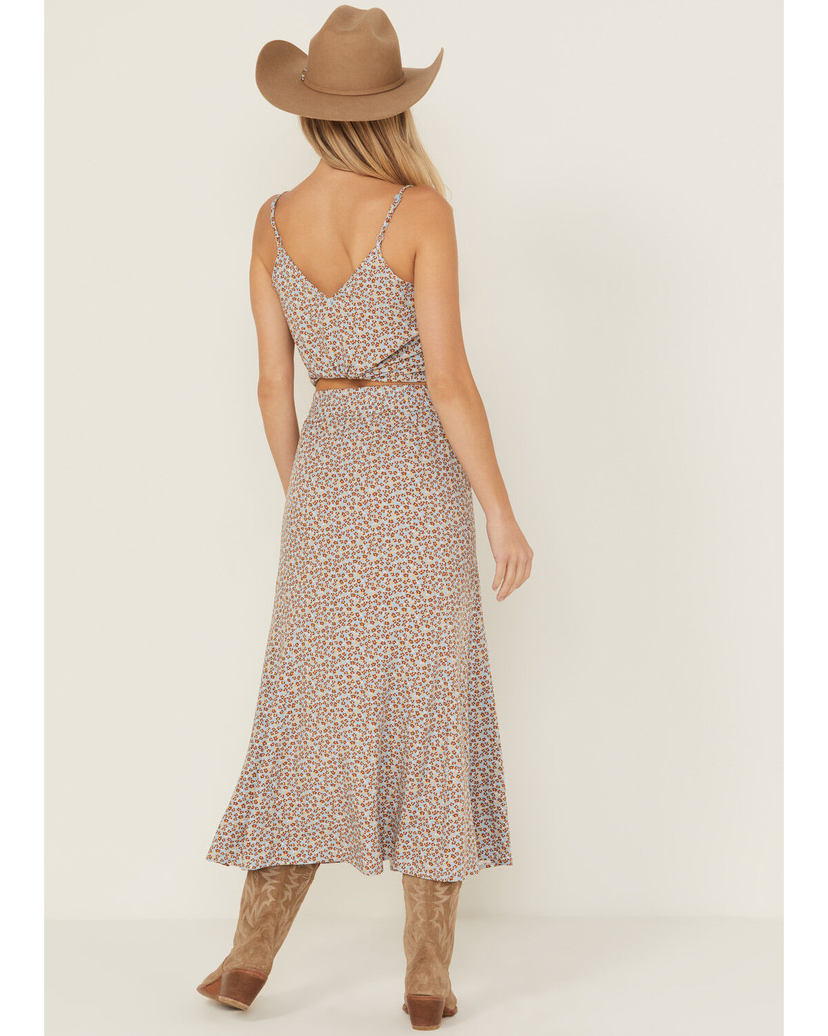 Idyllwind Women's Richardson Floral Print Button Front Midi Skirt