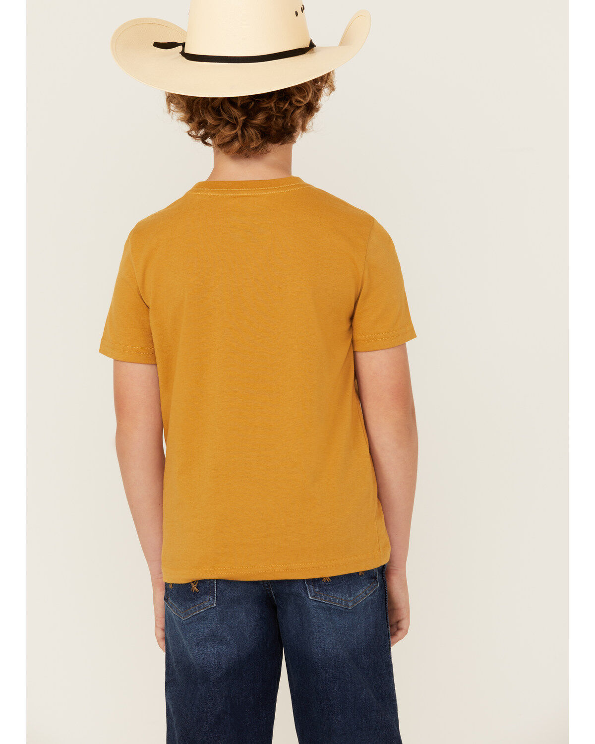 Rock & Roll Denim Boys' Dale Brisby Steer Head Short Sleeve Graphic T-Shirt